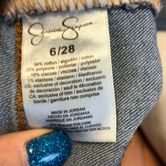 Jessica Simpson high rise skinny ankle jeans size6 - Picture 11 of 14